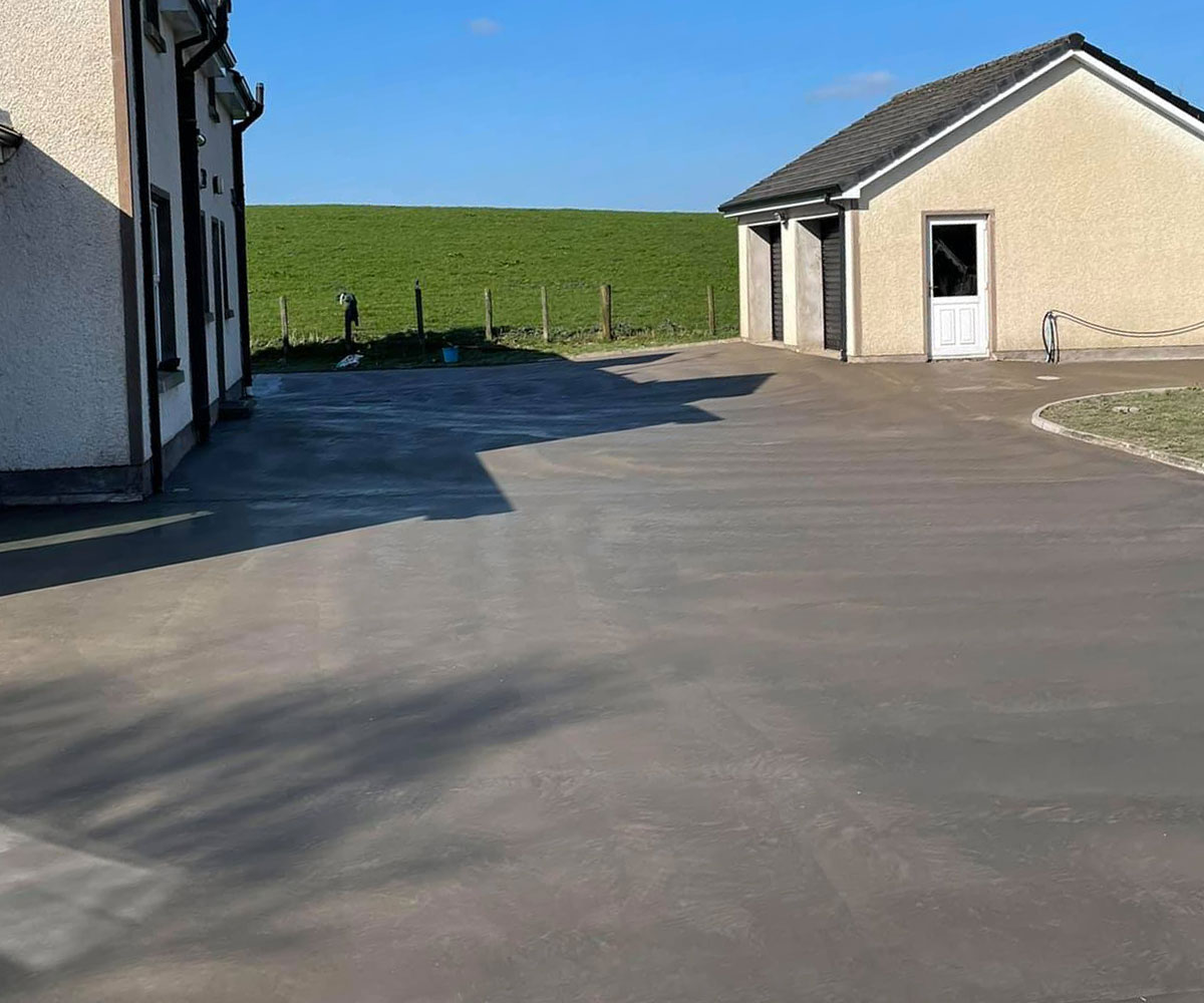 Finished Concrete Driveway